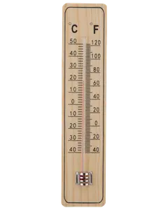 Väggtermometer trä 22 cm