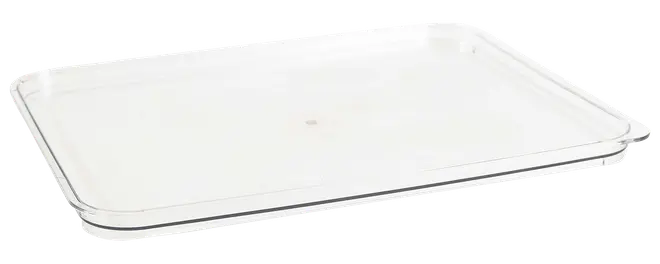 Lock L förvaringslåda klar plast