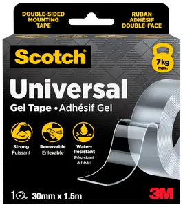 Scotch® Universal Gel Tape Transparent 30 mm x 1,5 meter