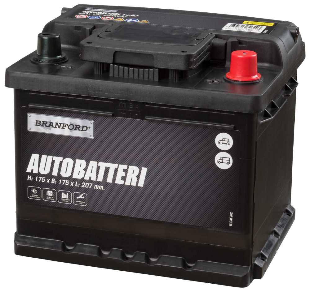 BRANFORD Autobatteri 44Ah +højre