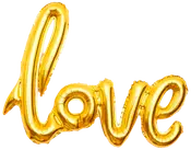 Folieballon 71 cm Love - Guld