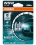 Osram autopære W5W 12V Cool Blue 2-pak