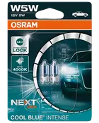 Osram autopære W5W 12V Cool Blue 2-pak