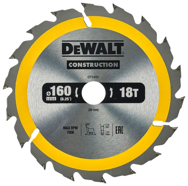 Dewalt sågklinga 160 mm DT1931