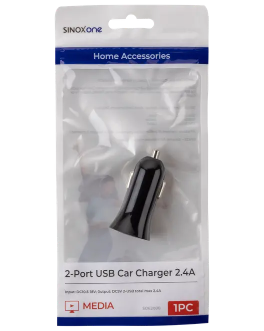 SinoxOne Biloplader 2 x USB 2,4A