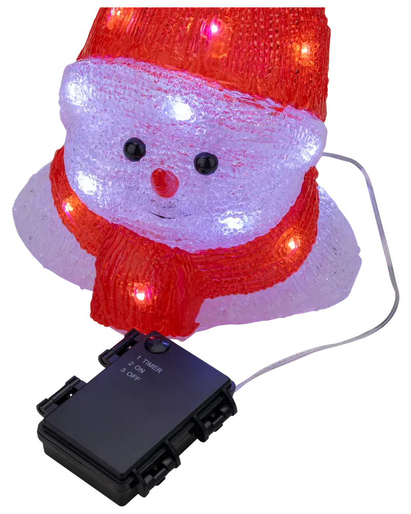 Snögubbehuvud akryl - 27 cm