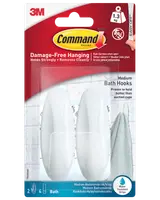 Command™ Designkrok våtrum - Medium 2-pack