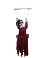 Halloween Brud på gunga med rörelse, ljud och rött ljus.
