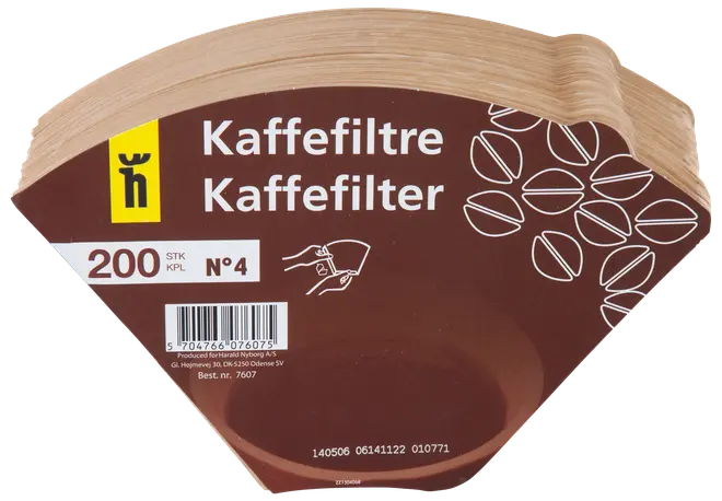Kaffefilter oblekt 200st nr4