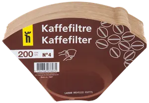 Kaffefilter oblekt 200st nr4