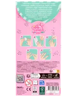 Candy Explosion negleklistermærker, indeholder forskellige selvklæbende dekorationer. Illustrerede instruktioner på bagsiden viser nem påføring. Egnet til kreativ negleudsmykning. Ikke til børn under 3 år.