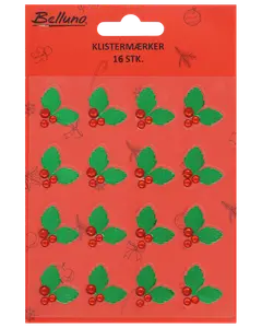Klistermärken jul hagtorn 12 st