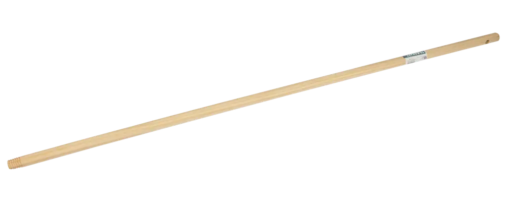 Träskaft med skruvgänga 120 cm