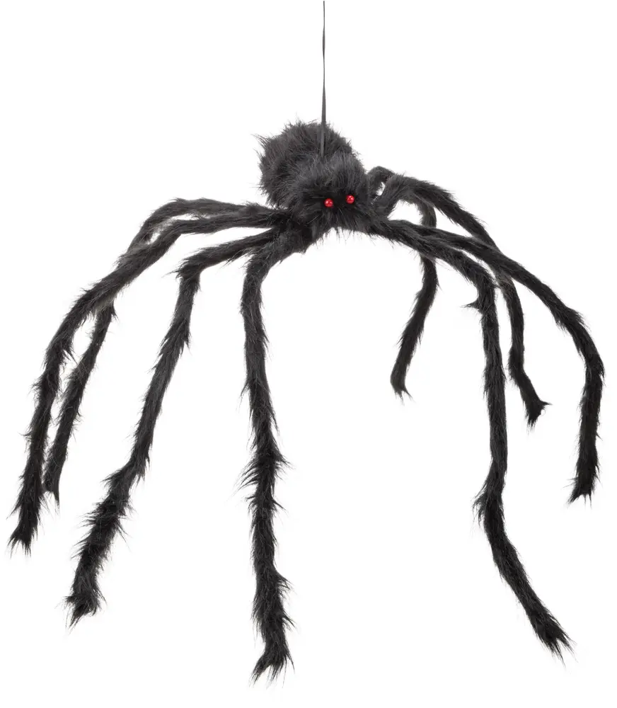 Halloween spindel 125 cm - svart