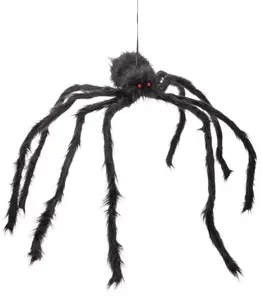 Halloween spindel 125 cm - svart