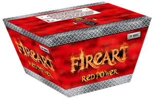 Fireart Red Power batteri 49 skud