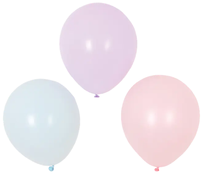 Latexballon 30 cm Pastelfarver - 6-pak