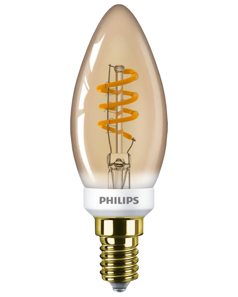 PHILIPS LED-pære 2,5W E14 C35 - flame