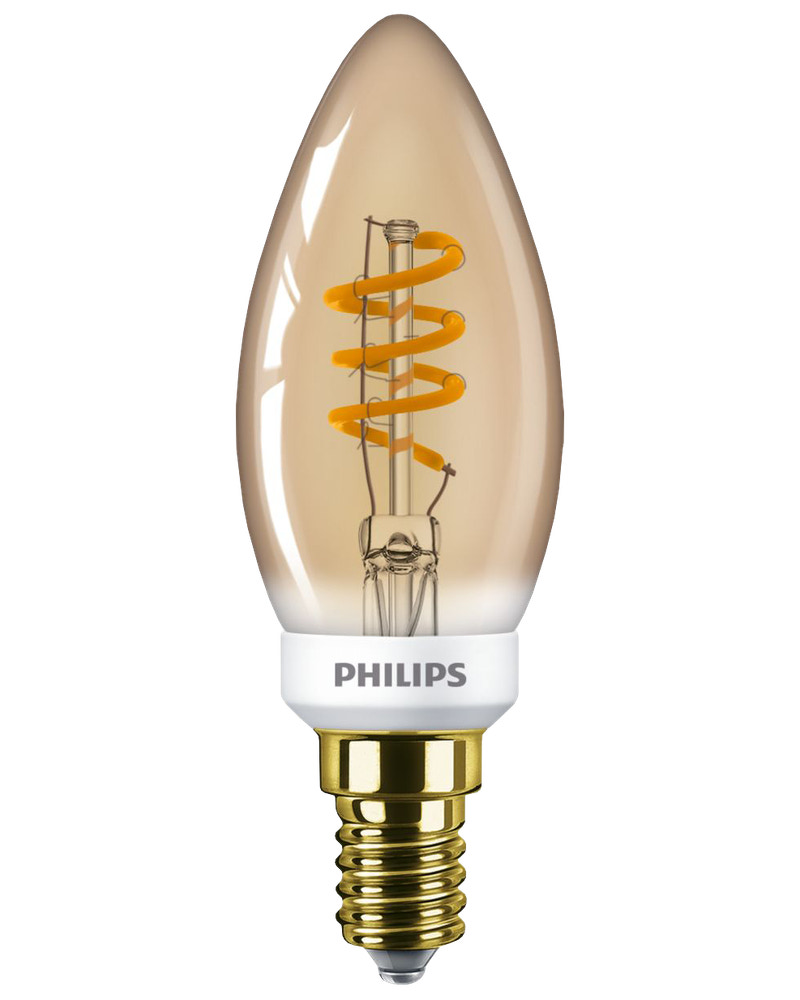 PHILIPS LED-pære 2,5W E14 C35 - flame