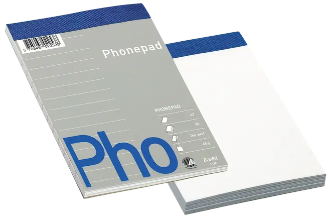 Bantex Telefonblok linjeret A7 50 ark