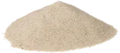 Fint, lysebeige sand i en løs bunke. Velegnet til byggeri, landskabspleje eller hobby. Ren tekstur, ensartet kornstørrelse, fri for snavs og store partikler.