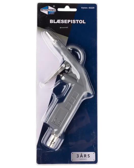 Blæsepistol med kort dyse