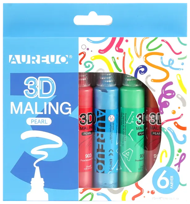 3D maling 6-pak pearl