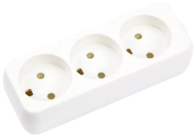 Sartano 3 stikdåse med jord uden ledning - hvid