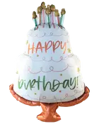 Folieballon 33 cm - Happy birthday kage