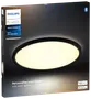 Philips Hue White Ambiance Tento slankt loftlys, rund form, sort ramme, smart belysning kompatibel med Alexa og Google Home, Bluetooth, justerbart hvidt lys.