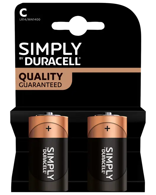 DURACELL Simply C 2-pck