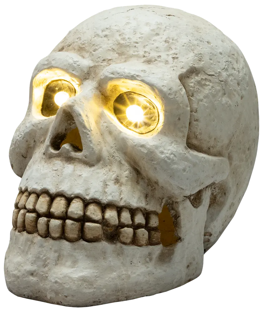 Dödskalle led 26 cm halloween