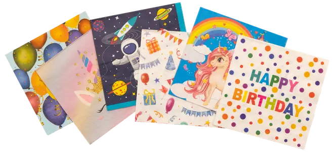 Servett 33 x 33 cm barnmotiv 20-pack