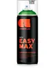 Sort spraydåse, 400 ml, med orange tekst. Mærket 'COSMOS LAC EASY MAX SATIN'. Klar hætte og dyse, giver overlegen dækning og fløjlsblød satinfinish.