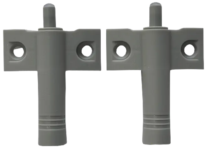 Ljuddämpande gångjärn 2 st - grå