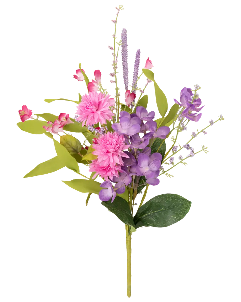 Bukett med konstgjorda blommor - rosa