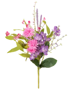 Buket kunstige blomster - pink