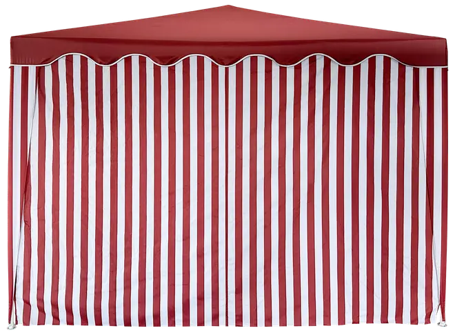 Sidovägg 3m utan fönster - Röd/vit