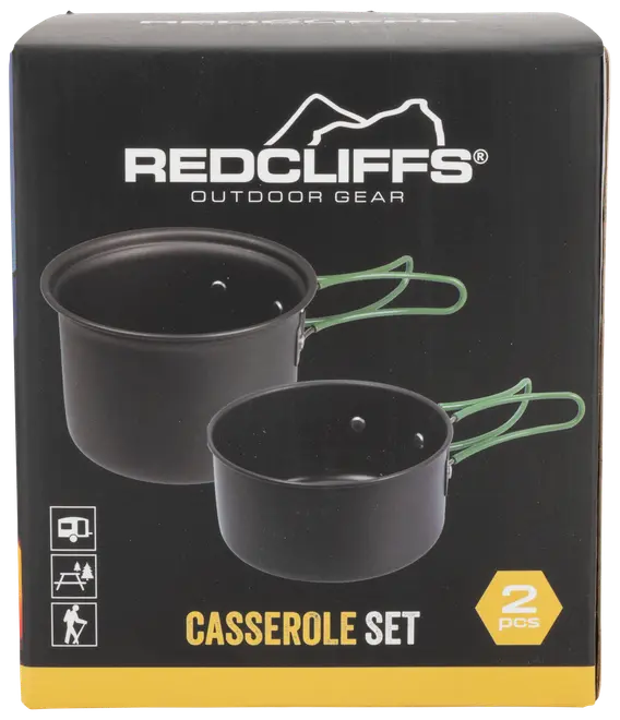 Camping kasserollesæt - 2 dele