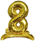 Folieballon Guld 70 cm - Nr 8