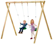 Nordic Play Active Gyngestativ i træ til 2 gynger