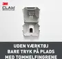 Metal vægophæng fra 3M Claw, nem montering uden værktøj. Kan bære op til 30 kg. Kompakt og robust, ideel til ophængning af tunge genstande sikkert.