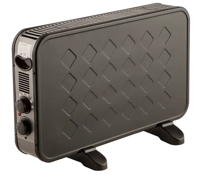 Konvektorelement svart 2000W