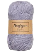 Akrylgarn 50 g grålila