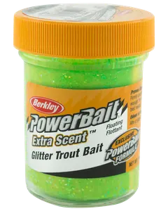 Powerbait green/yellow glitter