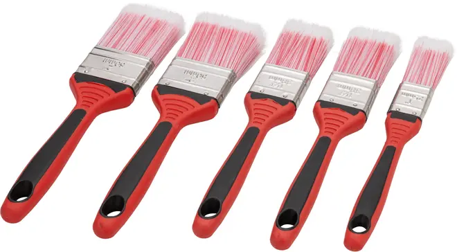 Penselsæt 5 dele - rød