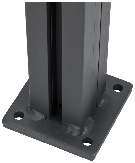 Aluminiumsstolpe til glashegn