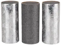 Bordbomber metallisk 10 cm 3-pak assorteret farve