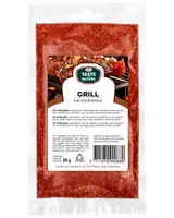 80g återförslutningsbar påse med Taste Nature All Round kryddmix, mångsidig kryddblandning med paprika, salt och kryddor. Tydlig framsida med ingredienser och instruktioner.