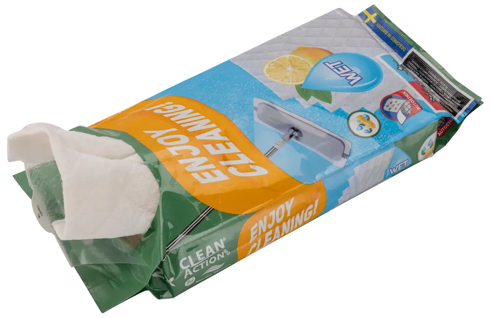 Våtservetter för mopp 12-pack